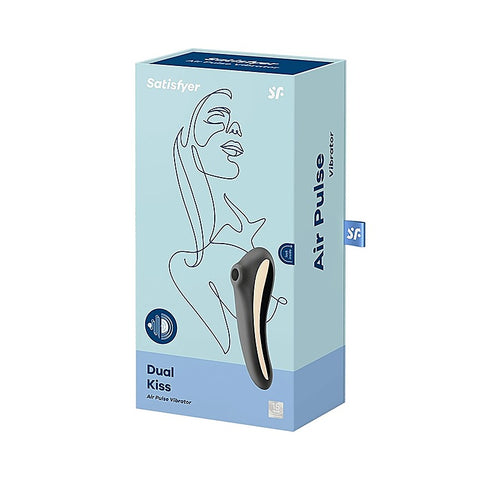 Dual Kiss Double Sided Air Pulse Clitoral Vibrator