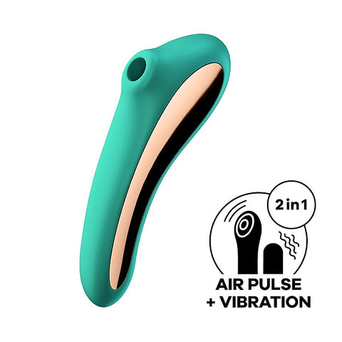 Dual Kiss Double Sided Air Pulse Clitoral Vibrator