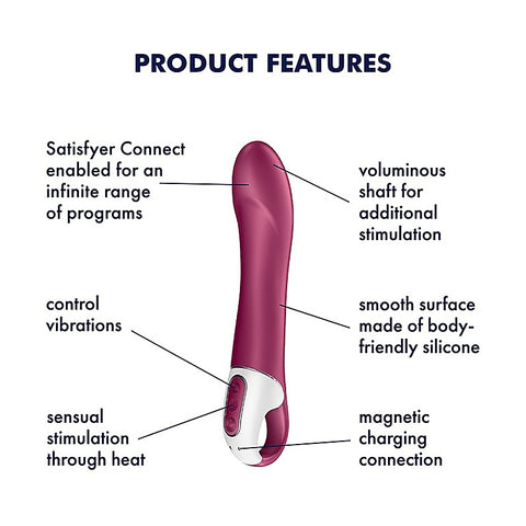 Big Heat App Connected Intense G Spot Massager by Satisfyer