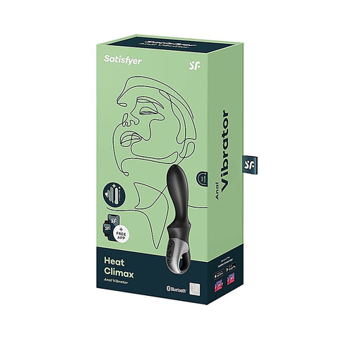 Heat Climax Warming Anal Vibrator Black by Satisfyer
