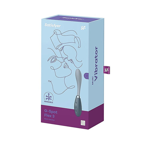 Flex 3 Bendable Silicone G Spot Vibrator by Satisfyer