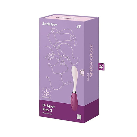 Flex 3 Bendable Silicone G Spot Vibrator by Satisfyer