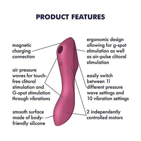 Curvy Trinity 3 Waterproof Silicone Clitoral Massager