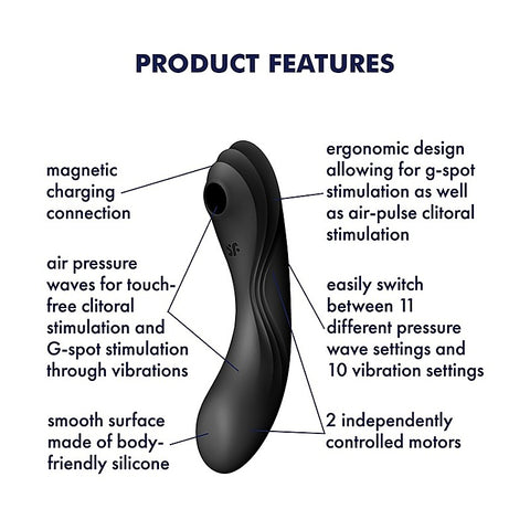 Curvy Trinity 4 Air Pulse Vibrating G Spot Massager