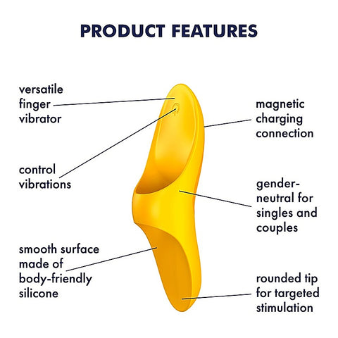 Teaser 12 Functions Adult Finger Vibrator by Satisfyer