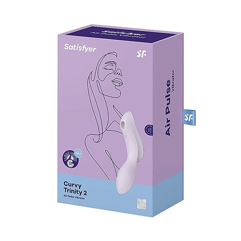 Curvy Trinity 2 Air Pulse Clitoral and G Spot Vibrator