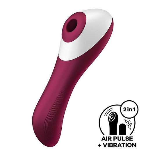 Dual Crush Air Pulse Clitoral and G Spot Vibrator