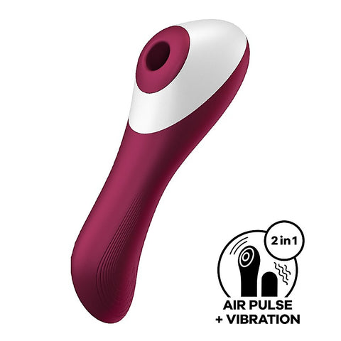 Dual Crush Air Pulse Clitoral and G Spot Vibrator