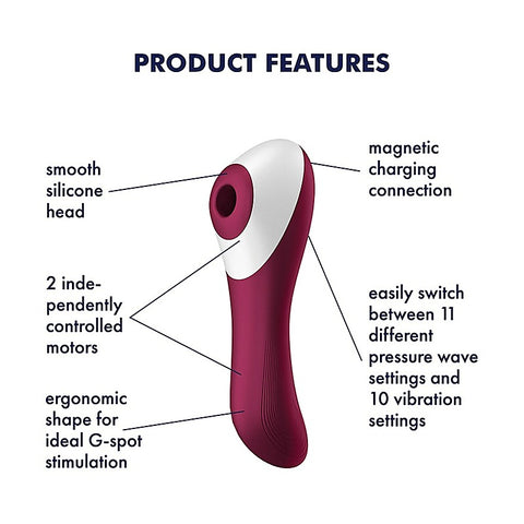 Dual Crush Air Pulse Clitoral and G Spot Vibrator