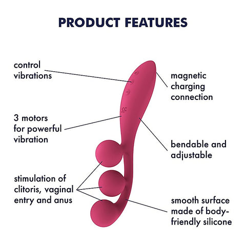 Tri Ball 1 Silicone Multi Vibrator by Satisfyer
