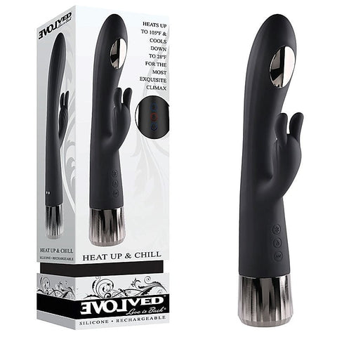 Heat & Chill Silky Rabbit Vibrator by Evolved