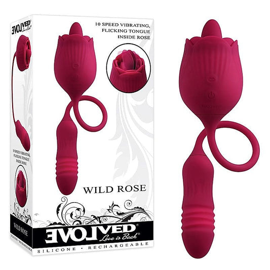 Wild Rose Dual Action Bullet Vibrator by Evolved