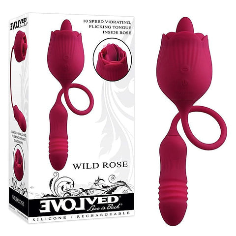 Wild Rose Dual Action Bullet Vibrator by Evolved