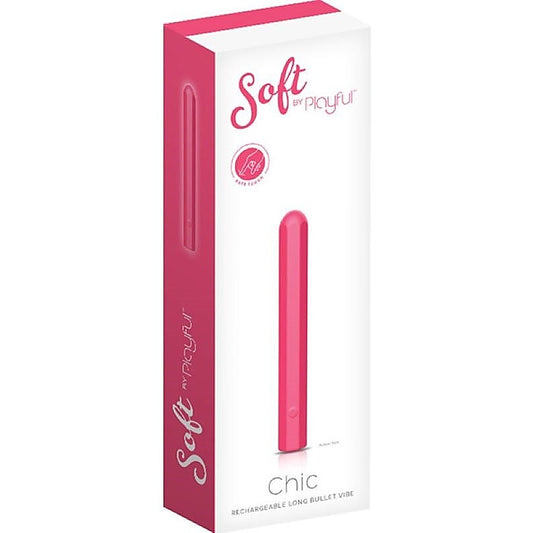 Soft By Playful Chic Rechargeable Long Bullet Vibe