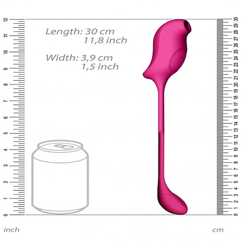 Quino Air Wave & Vibrating Egg Vibrator by Shots Toys
