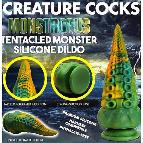 Monstropus Tentacled Monster Silicone Dildo by XR Brands