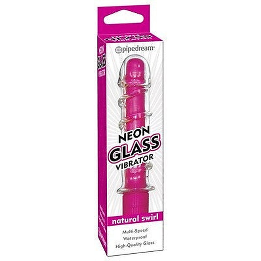 Neon Glass Natural Swirl G Spot Massager