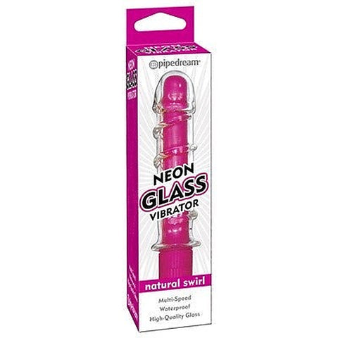 Neon Glass Natural Swirl G Spot Massager