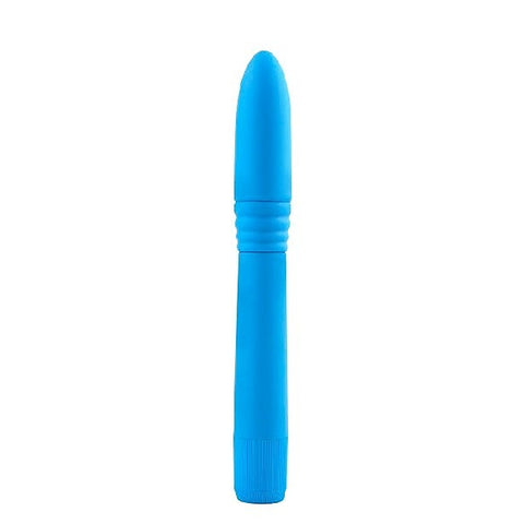 Neon Luv Touch Slims Ribbed Personal Massager