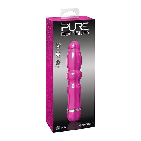 Pure Aluminium G Spot Vibrator Pink Large