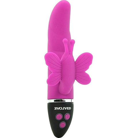 Trio of Hearts Lush Butterfly Vibrator by Evolved