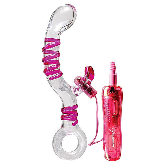 Icicles No 16 Glass Rabbit Vibrator by Pipedream
