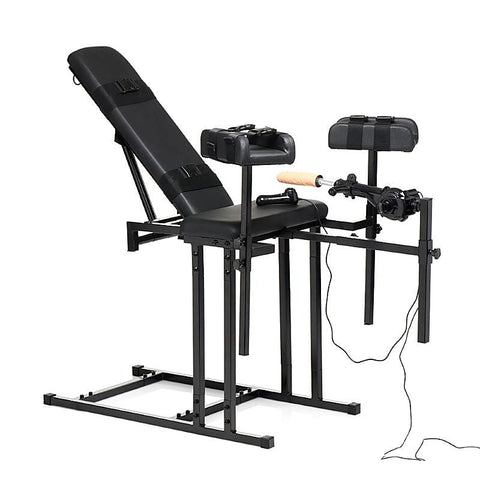 Master Series Obedience Chair + Sex Machine by XR Brands