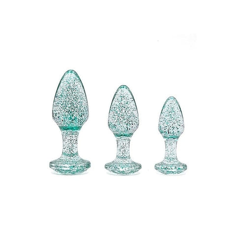 Glitter Gem Butt Plug Set by Adam & Eve
