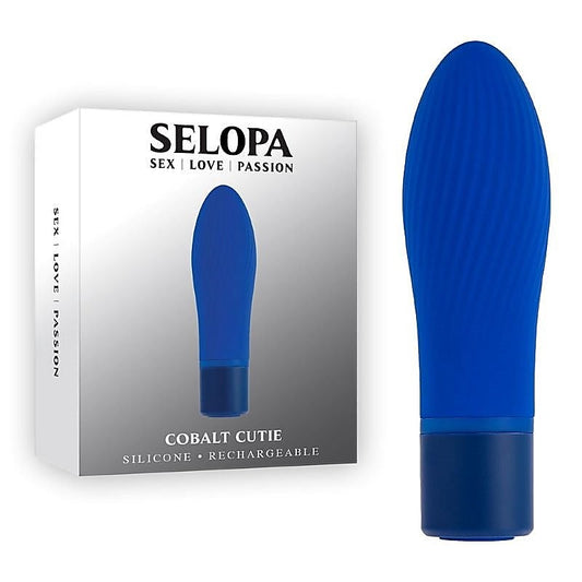 Cobalt Cutie Waterproof Bullet Vibrator by Evolved