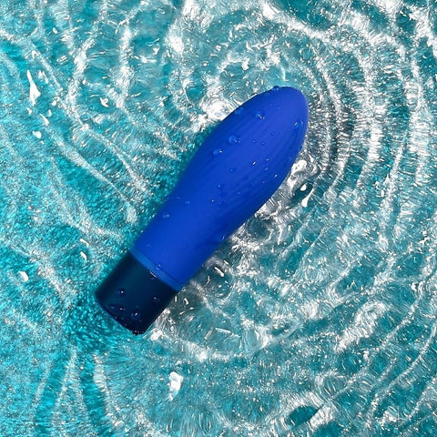 Cobalt Cutie Waterproof Bullet Vibrator by Evolved