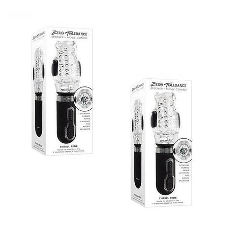 Thrill Ride Vibrating Mens Stroker by Evolved