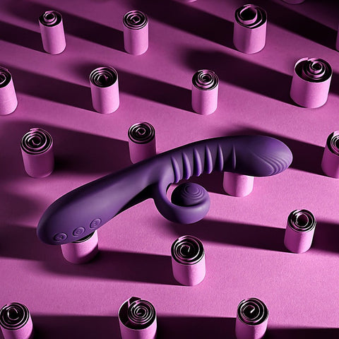 Playboy Pleasure CURLICUE Rabbit Vibrator by Evolved