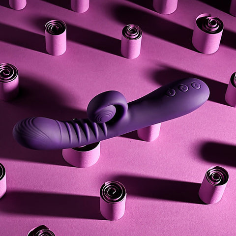 Playboy Pleasure CURLICUE Rabbit Vibrator by Evolved