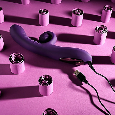 Playboy Pleasure CURLICUE Rabbit Vibrator by Evolved