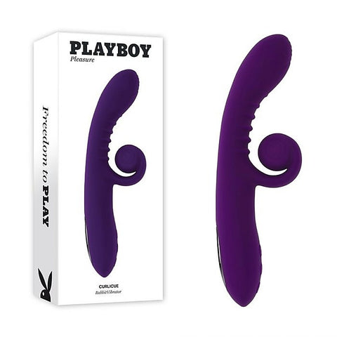 Playboy Pleasure CURLICUE Rabbit Vibrator by Evolved