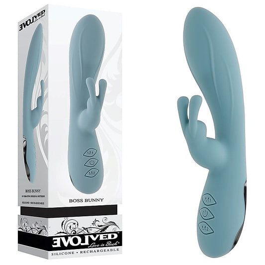 Boss Bunny Silicone Rabbit Vibrator by Evolved