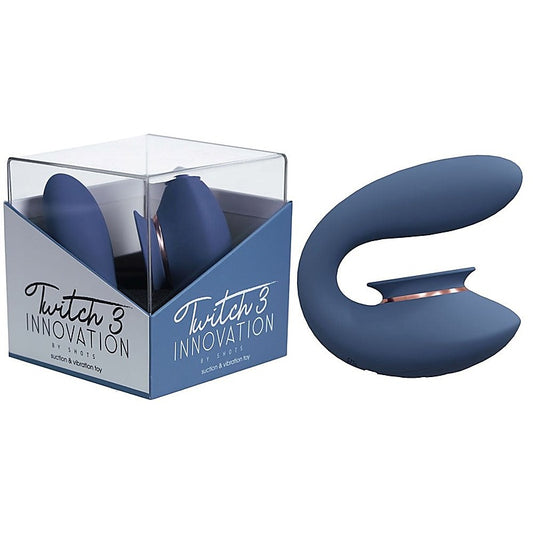 Twitch 3 Rechargeable Vibrator & Suction by Shots Toys