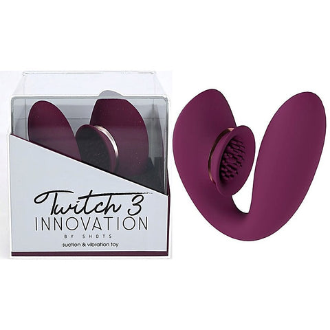 Twitch 3 Rechargeable Vibrator & Suction by Shots Toys