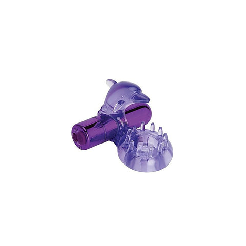 Rechargeable Dolphin Cock Ring with Ticklers