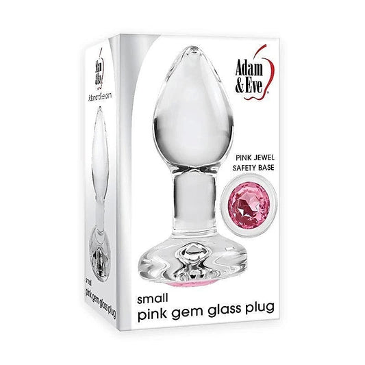Pink Gem Glass Plug by Adam & Eve Sextoys