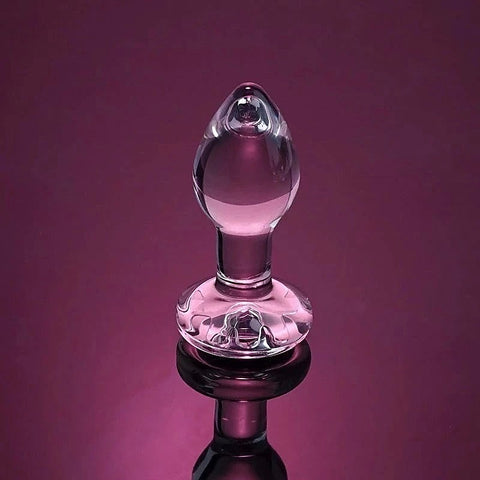 Pink Gem Glass Plug by Adam & Eve Sextoys