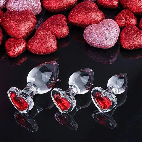 Luxurious Glass Anal Plug Set by Adam & Eve Sextoys