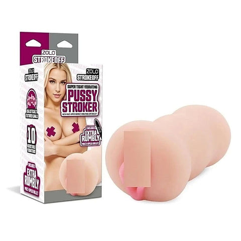 Zolo Stroke Off Super Tight Vibrating Pussy Stroker by Xgen Products