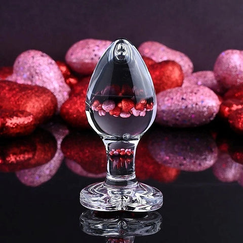 Red Heart Gem Glass Plug by Adam & Eve Sextoys