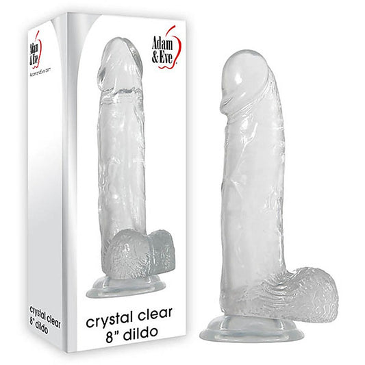 8-Inch Realistic Crystal Dildo by Adam & Eve