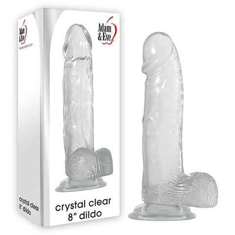 8-Inch Realistic Crystal Dildo by Adam & Eve