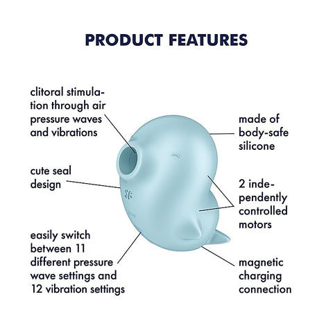 Sassy Seal Air Pulse Clitoral Stimulator by Satisfyer