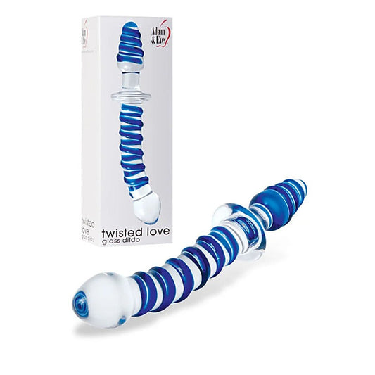 Twisted Love Glass Dildo by Adam & Eve
