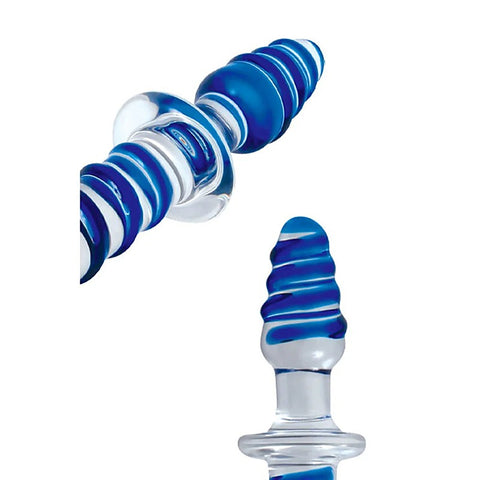 Twisted Love Glass Dildo by Adam & Eve