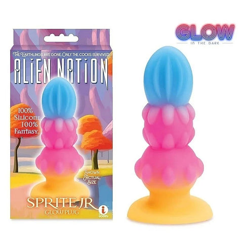 Glow-in-Dark Alien Pleasure Anal Plug by Icon Brands